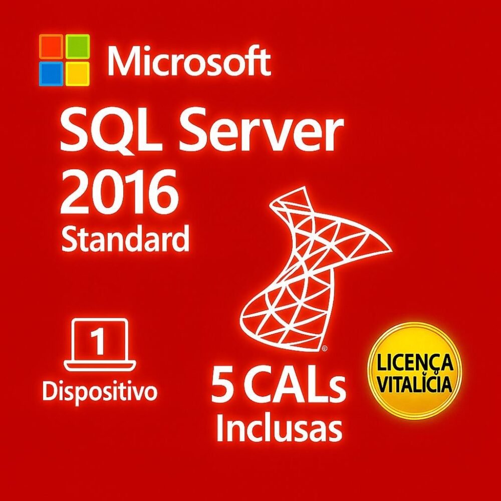 SQL Server 2016 Standard – Licença Digital - ESD
