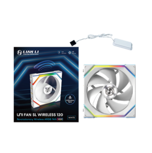 FAN 120MM LIAN LI UNI FAN SL WIRELESS, ARGB, WHITE - 12SL1W1W - Imagem 2