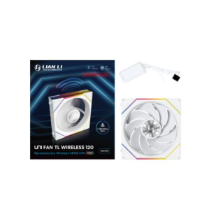 FAN 120MM LIAN LI UNI FAN TL WIRELESS REVERSE BLADE, ARGB, WHITE - 12RTL1W1W