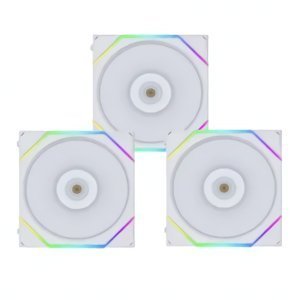KIT 3 FANS 120MM LIAN LI UNI FAN TL, RGB, WHITE - 12TL3W WHITE - Imagem 2