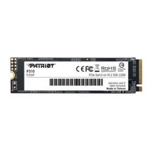 NVME 960GB PATRIOT P310, M.2 2280, PCIE GEN 3X4, LEIT 1700MB/S, GRAV 1000MB/S - P310P960GM28