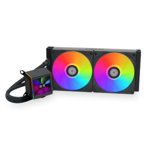 WATER COOLER 280MM LIAN LI GALAHAD II LCD 280, RGB, DISPLAY LCD, BLACK - GA2ALCD28B BLACK - Imagem 4