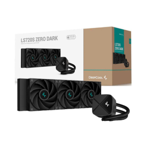 WATER COOLER 360MM DEEPCOOL LS720S ZERO DARK, BLACK - R-LS720-BKNNMM-G-1