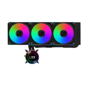 WATER COOLER 360MM LIAN LI HYDROSHIFT II LCD-C 360CL, DISPLAY LCD, BLACK - GHS2LCD36RB