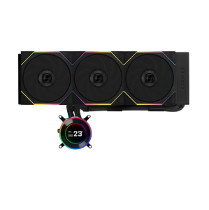 WATER COOLER 360MM LIAN LI HYDROSHIFT II LCD-C 360TL, DISPLAY LCD 2.1", BLACK - GHS2LCD36TB - Imagem 2