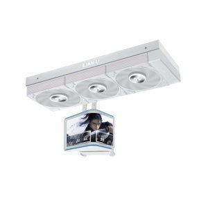 WATER COOLER 360MM LIAN LI HYDROSHIFT II OLED CURVO 360P28, ARGB, DISPLAY LCD 6.67", WHITE - GHS2OLDC36PW - Imagem 4