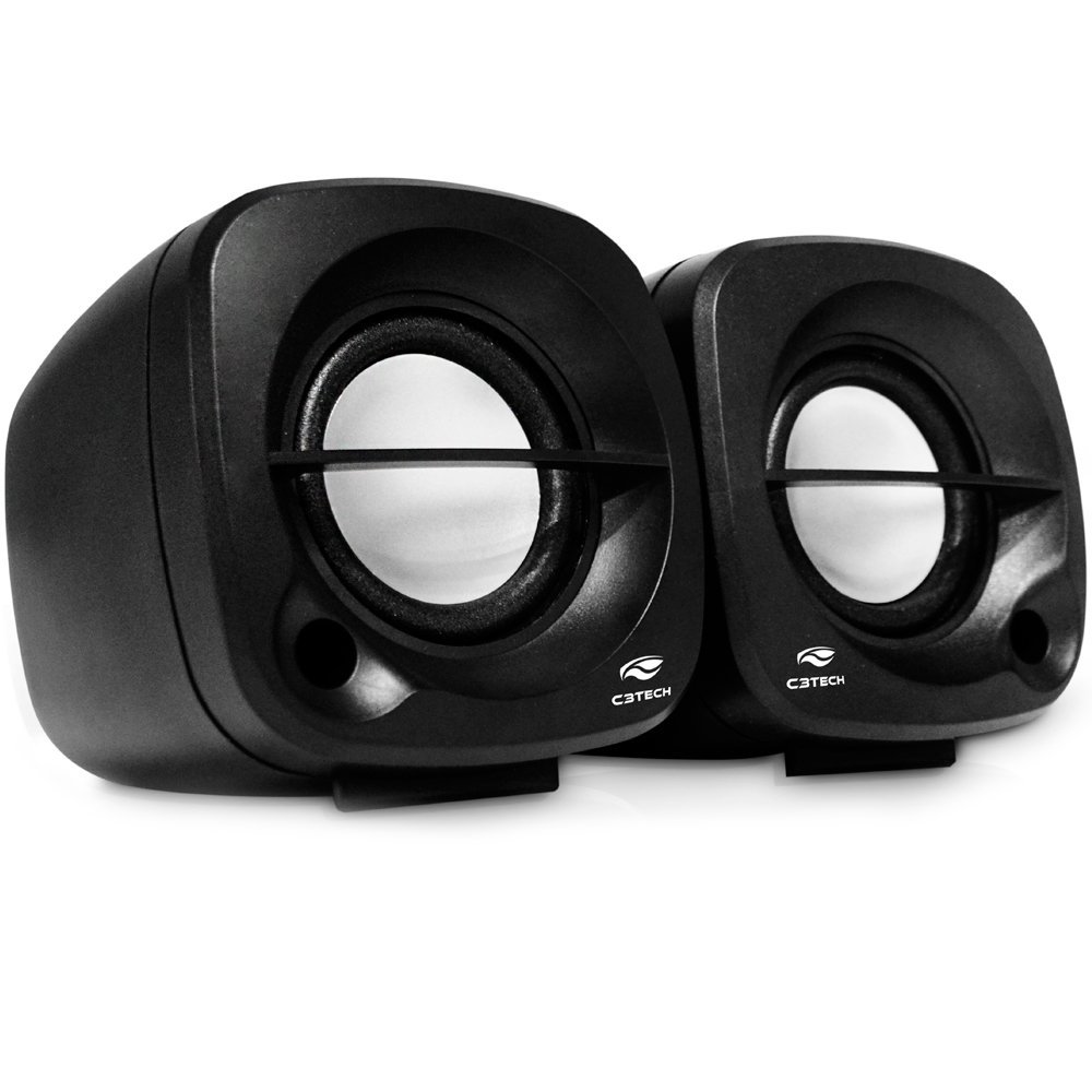 Caixa de Som C3Tech Compacto Speaker 2.0 3W - SP-301BK