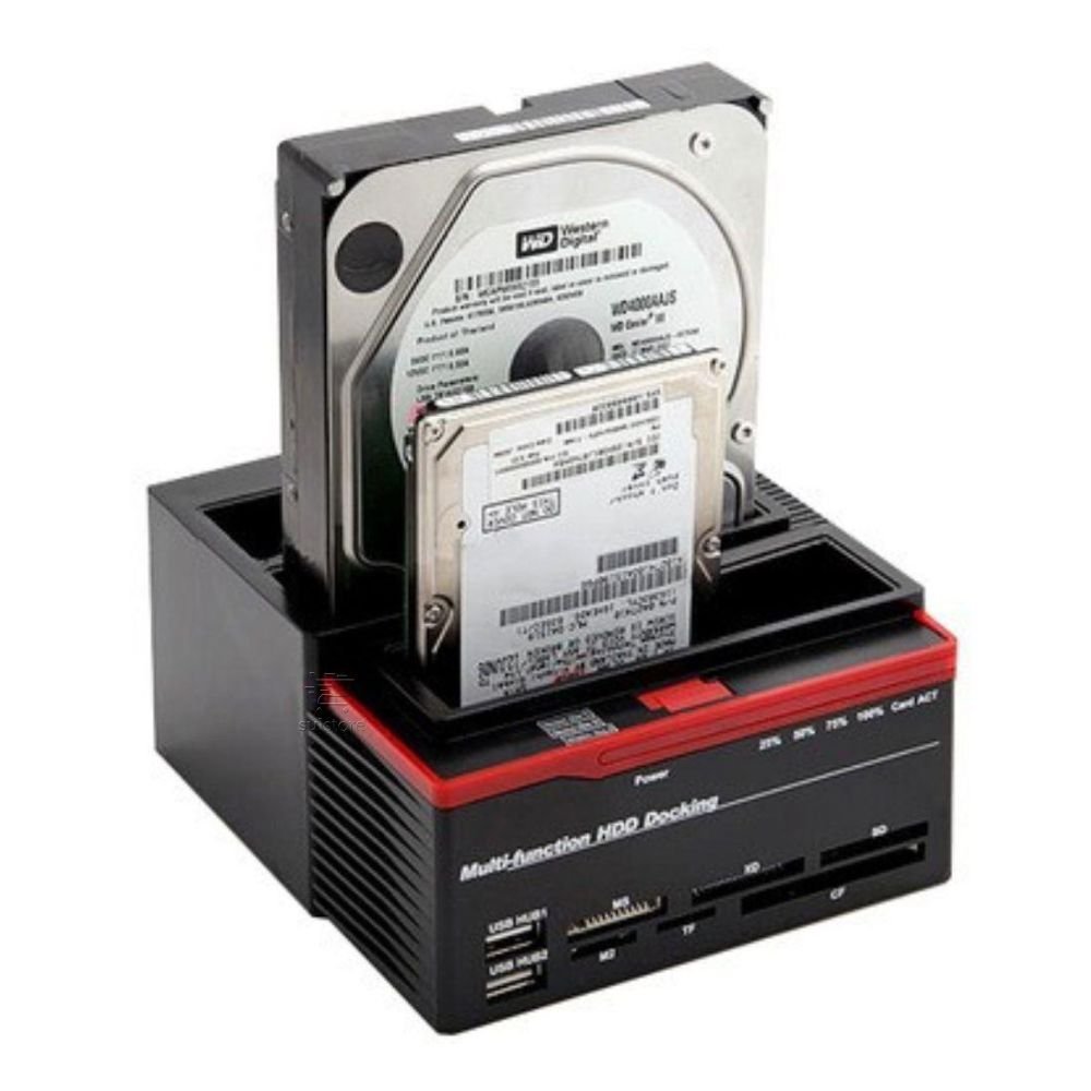 Dock Station Vinik HD 2.5" e 3.5" com 3 USB 3.0 Branco - DS-A30HB