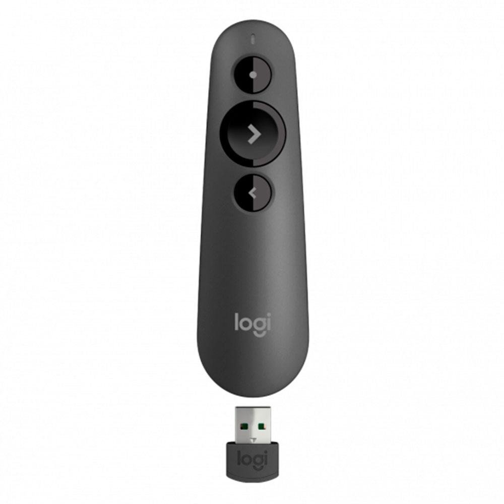 Apresentador Logitech Laser Point R500s Wireless Preto - 910-006518