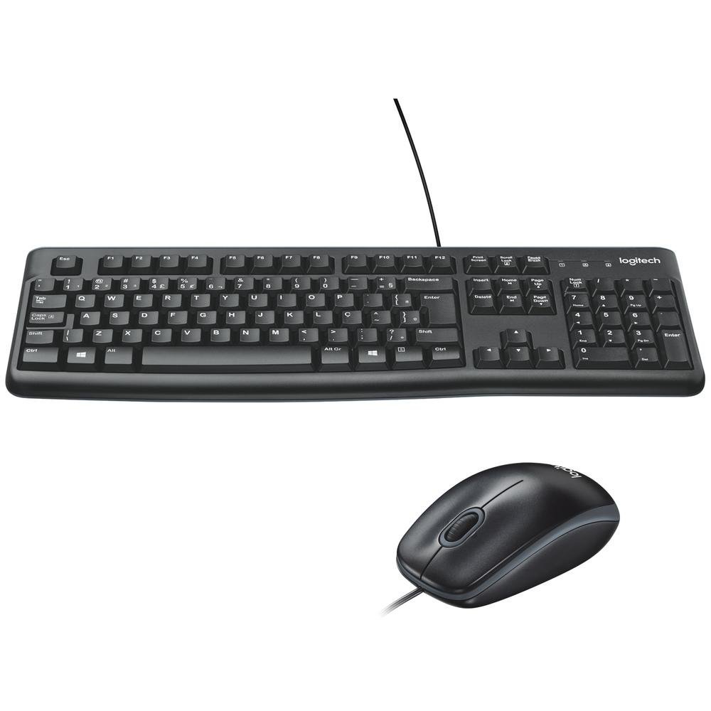 Kit Teclado e Mouse Logitech MK120 Desktop - 920-004429