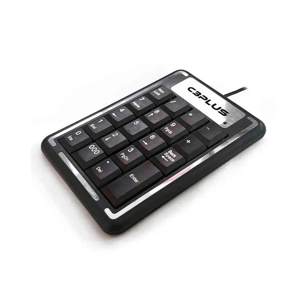 Teclado Numérico C3Tech USB, Preto - KN-11